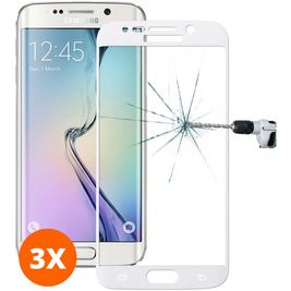 Mobigear Premium Samsung Galaxy S6 Edge Plus Panzerglas Gehärtetes Glas Displayschutz - Hüllenfreundlich - Weiß (3er Pack)