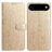 Mobigear Flowers iPhone Air Hülle Klapphülle Geldbörse - Gold