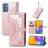 Mobigear Mandala Samsung Galaxy M52 Hülle Klapphülle Geldbörse - Roségold