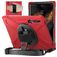 Mobigear SureGrip XGuard Samsung Galaxy Tab S8 Ultra Hülle Kunststoff,Silikon Backcover + Stifthalter + Schulterträger + Ständer - Rot