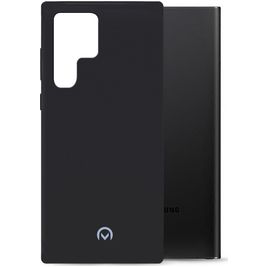 Mobilize Rubber Gelly Samsung Galaxy S22 Ultra Hülle Flexibles TPU Backcover - Matt Black