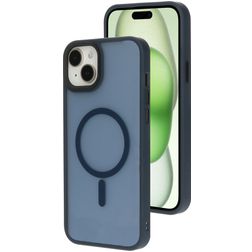 Mobiparts Hardcover iPhone 15 Plus MagSafe Hülle Hardcase Backcover - Satin Blue