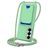 Mobigear Lanyard Card Samsung Galaxy S26 Plus Silikon Handykette mit Kartenhalter - Grün