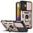 Mobigear Armor Ring Cam Slide POCO F4 GT Hülle Hardcase Backcover Stoßfest mit Ringhalter und Kamera Slider - Roségold