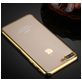 Mobigear Royal iPhone 8 Plus Hülle Flexibles TPU Backcover - Transparent / Gold