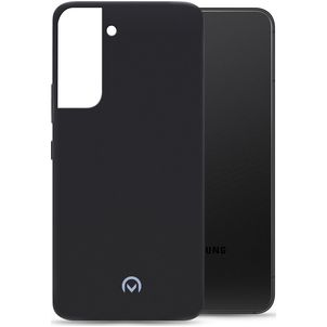 Mobilize Rubber Gelly Samsung Galaxy S22 Hülle Flexibles TPU Backcover - Matt Black