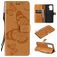 Mobigear Butterfly OPPO A94 5G Hülle Klapphülle Geldbörse - Cognac