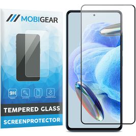 Mobigear Premium Xiaomi Redmi Note 12 Pro Panzerglas Gehärtetes Glas Displayschutz - Hüllenfreundlich - Schwarz