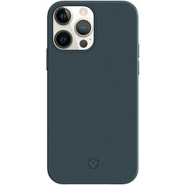 Valenta Snap Luxe iPhone 13 Pro Max Hülle Echtes Leder Backcover - Blau