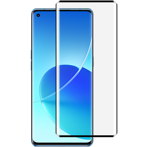 Mobigear Premium OPPO Reno 6 Pro 5G Panzerglas Gehärtetes Glas Displayschutz - Hüllenfreundlich - Schwarz