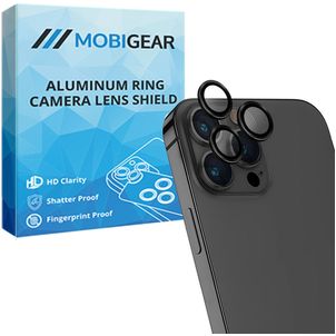 Mobigear Single iPhone 13 Pro Max Panzerglas Gehärtetes Glas Kameralinsen Schutz - Hüllenfreundlich - Schwarz