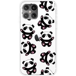 Mobigear Design iPhone 12 Pro Max Hülle Flexibles TPU Backcover - Panda