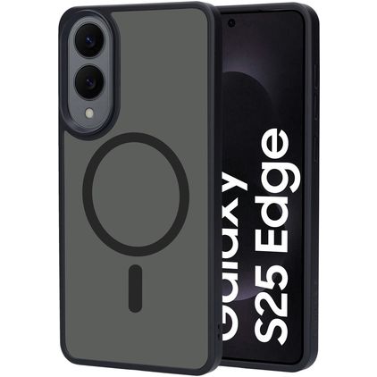 Mobiparts Hardcover Samsung Galaxy S25 Edge MagSafe Hülle Hardcase Backcover - Schwarz
