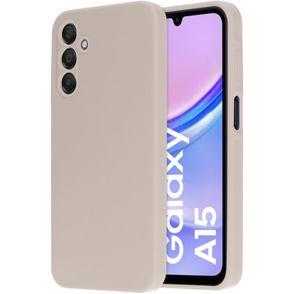Mobiparts Samsung Galaxy A15 Silikon Hülle Backcover - Soft Salmon