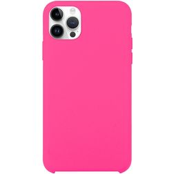 Mobigear Rubber Touch iPhone 15 Pro Max Silikon Hülle Backcover - Magenta