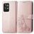 Mobigear Clover Realme GT2 Pro Hülle Klapphülle Geldbörse - Roségold