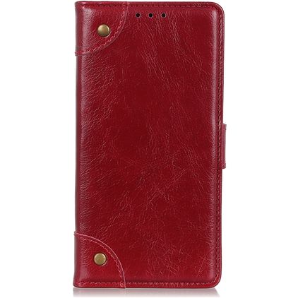 Mobigear Ranch HONOR 8S Hülle Klapphülle Geldbörse - Weinrot