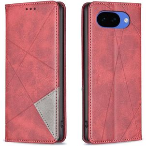 Mobigear Rhombus Slim Google Pixel 10a Hülle Klapphülle - Rot