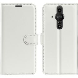 Mobigear Classic Sony Xperia Pro-I Hülle Klapphülle Geldbörse - Weiß