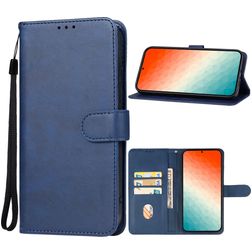 Mobigear Retro Samsung Galaxy S24 Plus Hülle Klapphülle Geldbörse - Blau