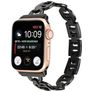 Mobigear Paris Edelstahl Apple Watch Armband Faltschließe - 49/46/45/44 mm - Schwarz