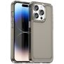 Mobigear Crystal iPhone 15 Pro Max Hülle Flexibles TPU Backcover - Grau