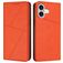 Mobigear Frosted Flip iPhone 17 Hülle Klapphülle Geldbörse - Orange