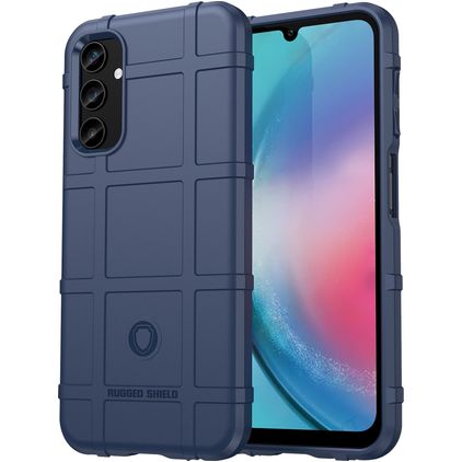 Mobigear Rugged Shield Samsung Galaxy S23 FE Hülle Flexibles TPU Backcover Stoßfest - Blau