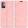 Mobigear Retro Slim POCO M3 Pro Hülle Klapphülle Geldbörse - Pink