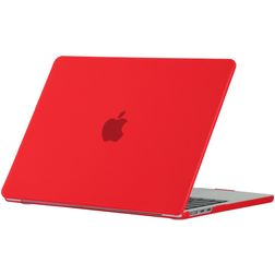 Mobigear Matte MacBook Air 15 Zoll (2023-2026) Hardcase Hülle MacBook Case - Rot - Model A2941 / A3114 / A3241 / A3448