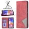 Mobigear Rhombus Slim Samsung Galaxy A23 Hülle Klapphülle - Rot