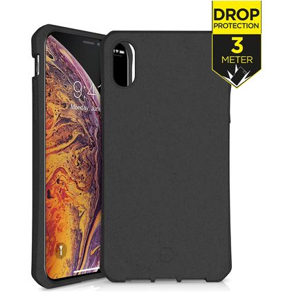 ITSKINS FeroniaBio iPhone XS Max Hardcase Backcover Shockproof - Schwarz