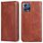 Mobigear Wallet Motorola Edge 30 Fusion Hülle Klapphülle Geldbörse - Braun
