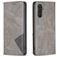 Mobigear Rhombus Slim Samsung Galaxy A24 Klapphülle - Grau
