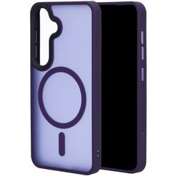 Mobiparts Hardcover Samsung Galaxy S25 MagSafe Hülle Hardcase Backcover - Satin Purple