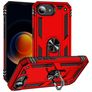 Mobigear Armor Ring iPhone 17e Hülle Hardcase Backcover Stoßfest mit Ringhalter - Rot