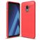 Mobigear Brushed Slim Samsung Galaxy A8 (2018) TPU (flexibel) Backcover - Rot