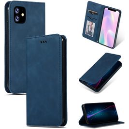 Mobigear Retro Slim iPhone 11 Hülle Klapphülle - Blau