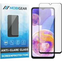 Mobigear Premium Samsung Galaxy A24 Panzerglas Gehärtetes Glas Displayschutz - Hüllenfreundlich - Schwarz