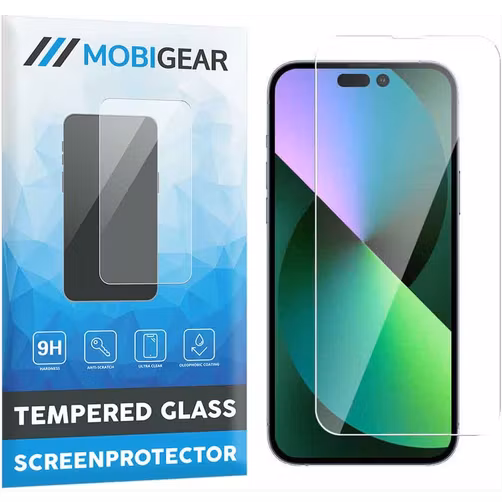 Mobigear iPhone 14 Panzerglas Gehärtetes Glas Displayschutz - Hüllenfreundlich