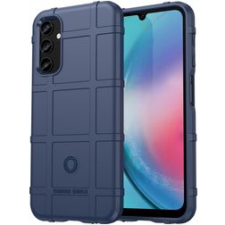 Mobigear Rugged Shield Samsung Galaxy S23 FE Hülle Flexibles TPU Backcover Stoßfest - Blau