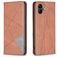 Mobigear Rhombus slim Samsung Galaxy A05 Hülle Klapphülle - Braun