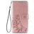 Mobigear Clover Samsung Galaxy A32 4G Hülle Klapphülle Geldbörse - Roségold