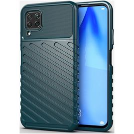 Mobigear Groove Huawei P40 Lite Hülle Flexibles TPU Backcover - Grün