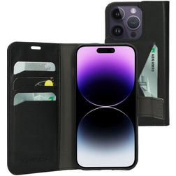 Mobiparts Classic Wallet iPhone 14 Pro Hülle Klapphülle Geldbörse - Schwarz