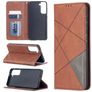 Mobigear Rhombus Slim Samsung Galaxy S21 Hülle Klapphülle - Braun