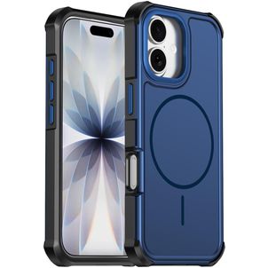 Mobigear Airbag Shockproof iPhone 17 MagSafe Hülle Hardcase Backcover Stoßfest - Blau