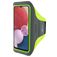 Mobiparts Comfort Fit Handyhalterung Joggen Samsung Galaxy A04s Sporthülle Neopren Sportarmband - Neon Green