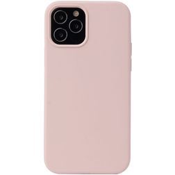 Mobigear Rubber Touch iPhone 13 Pro Max Silikon Hülle Backcover - Sand Pink