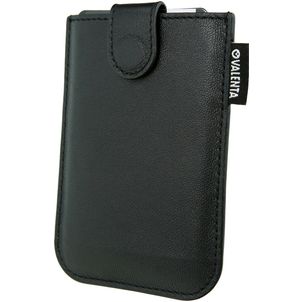 Valenta Card Pocket Slide Echtleder Kartenetui - 5 Karten - Schwarz
